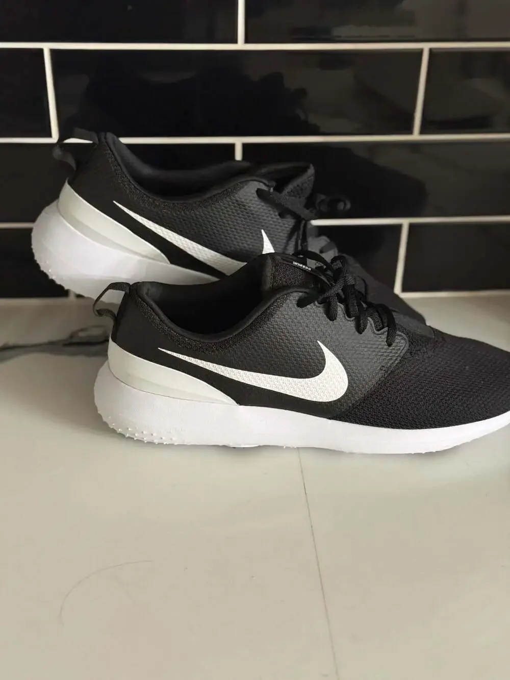 Nike Roshe G Men's Spikeless Golf Shoes Black/White AA1837-001